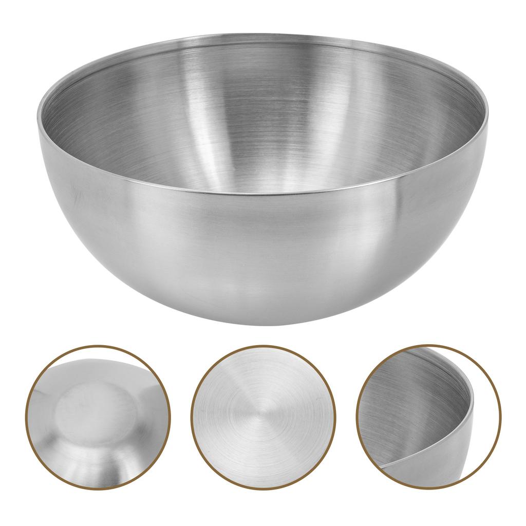 Large Stainless Steel Salad Mixing Bowl Versatile Kitchen Bowl for Fruit Dessert Soup Noodles Serving Dish Home Party Wedding