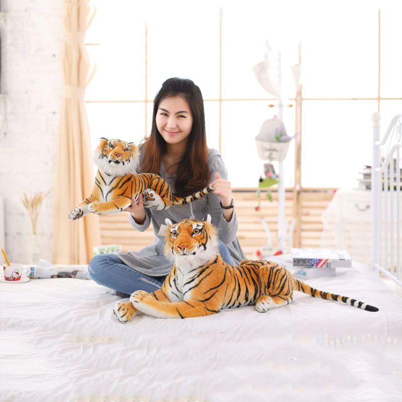 Tiger Plush Animal Realistic Big Cat Orange Bengal Soft Stuffed Toy Pillow Toys