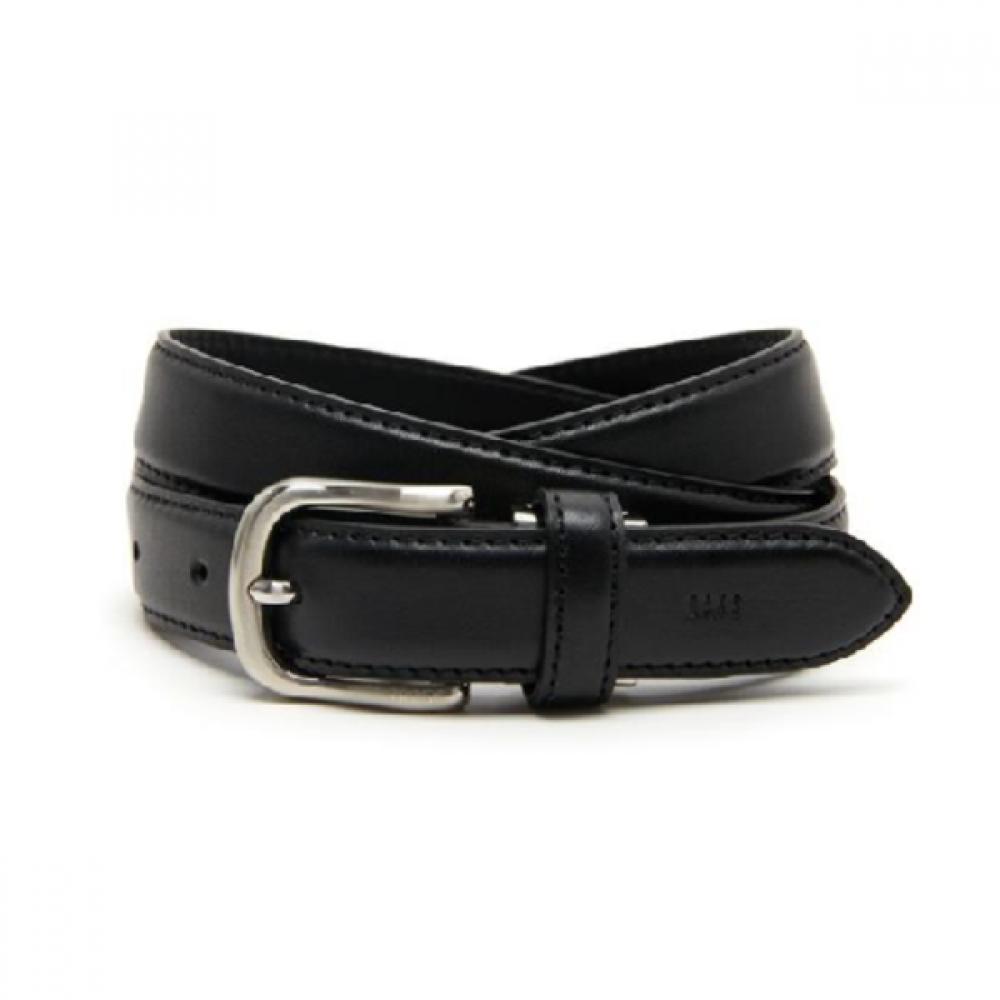 Daks Черный кожаный узкий женский ремень с пряжкой Dbbe1f741bk Single option