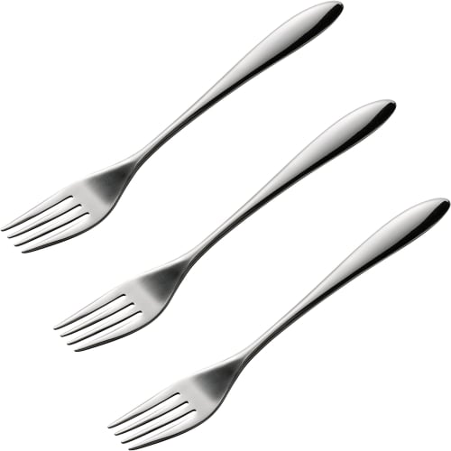 Oaks TSUBAME Medium Fork Set of 3, Stainless Steel, Made in Japan, for Small Pasta