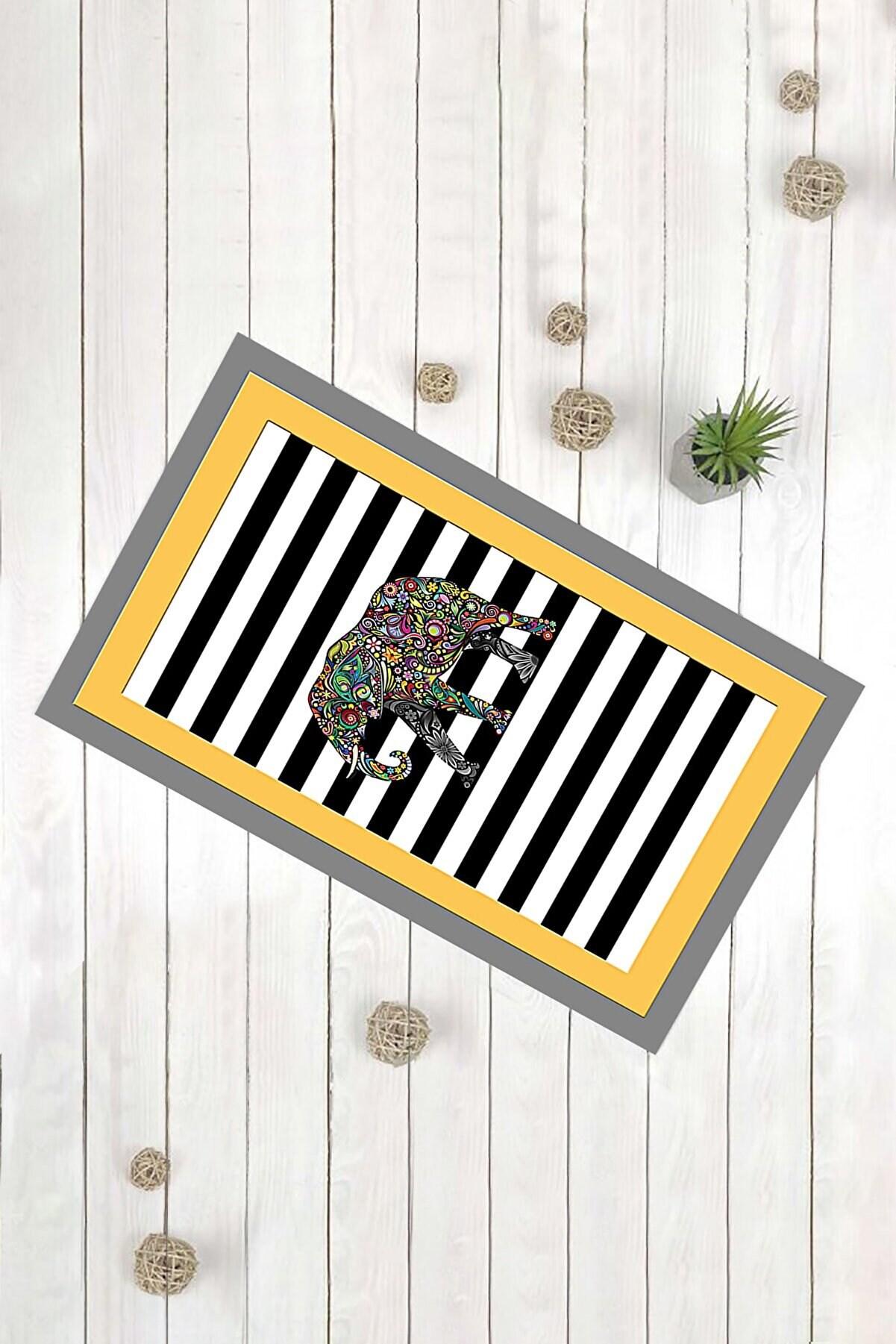 

Серо-желтый слон с каймой, Приветственный коврик, Коврик для друзей, Приветственный коврик на крыльце, Подарки лучшим друзьям, Забавный коврик, Коврик для домашнего декора друзей