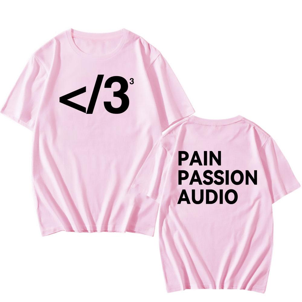 PAIN PASSION AUDIO Destroy Lonely T-shirt Cotton Short Sleeve Male Tshirts Streetwear Unisex Loose Fashion Men Women T Shirt Tee