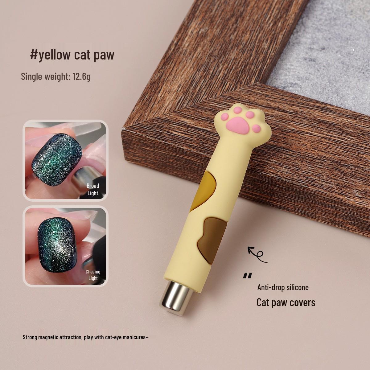 

Милый магнит для нейл-арта с кошачьей лапкой: Сильная присоска, Защита от падений, Цилиндрический дизайн.