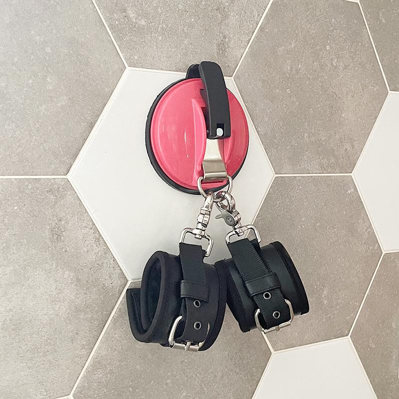 Strong Suction Cup Handcuffs & Foot Cuffs Restraint for SM Training - Unisex Bed Passion Tool