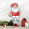 3D Illusion Santa Claus Wall Sticker Self Adhesive Removable No Damage Living Room Bedroom Decor
