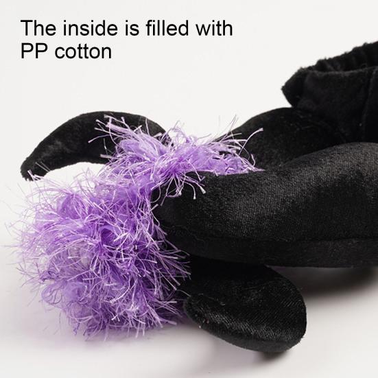 Pet Halloween Witch Costume Dog Wizard Cape Devil Horns Hat Set Pet Witch Cosplay Outfit for Cats Puppies