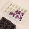 [Recommended] 18-Grid Waterproof Oxford Cloth Underwear Storage Box Drawer Divider