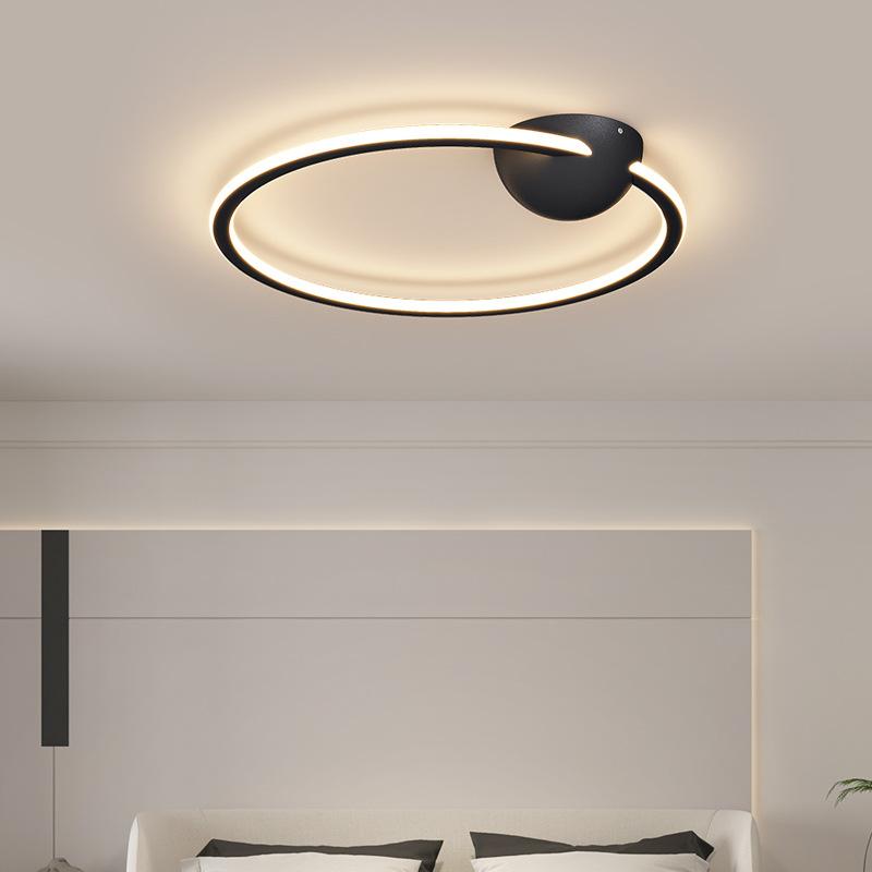 Modern Minimalist Ring Ceiling Light Bedroom Living Dining Kitchen Work Girl Designer Ceiling Lamp Interior LED Lighting Fixture