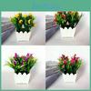 Stunning 20 Heads Artificial Lily Flower Potted Plant Ideal For Indoor And Outdoor Decor