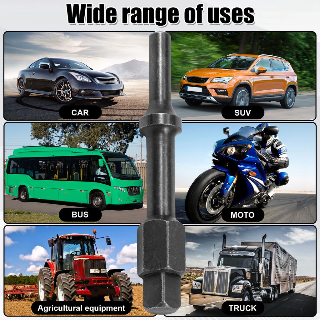 2 Stück Pneumatisches Ventilführungsstößel-Stanzstange Wärmebehandlung Ventilsitz Ventilsitz-Entferner Reparaturwerkzeug Pneumatischer Schraubenbrecher