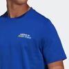 Adidas Originals T Shirts Men's Blue Crew Neck Thin Straight Fit HF2303
