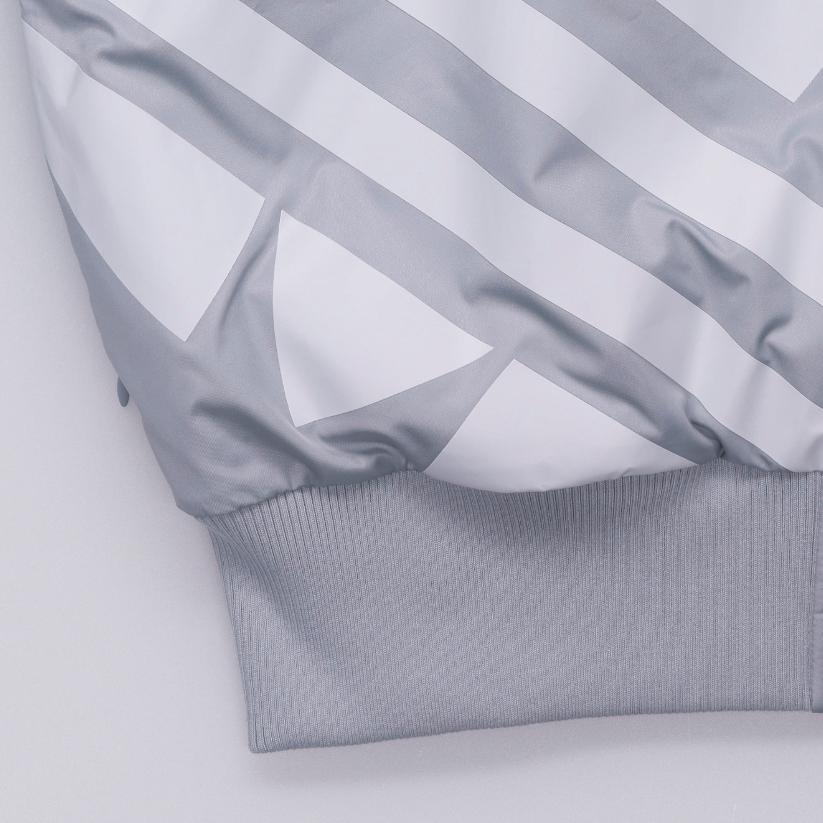 Adidas Originals FW24 Sports Lifestyle Series Casual Minimalist Retro Stand Collar Jacket Unisex Jackets Honor-Gray JX7066