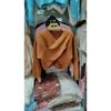 Women S Loose V Neck Cross Design Long Sleeve Knitted Sweater