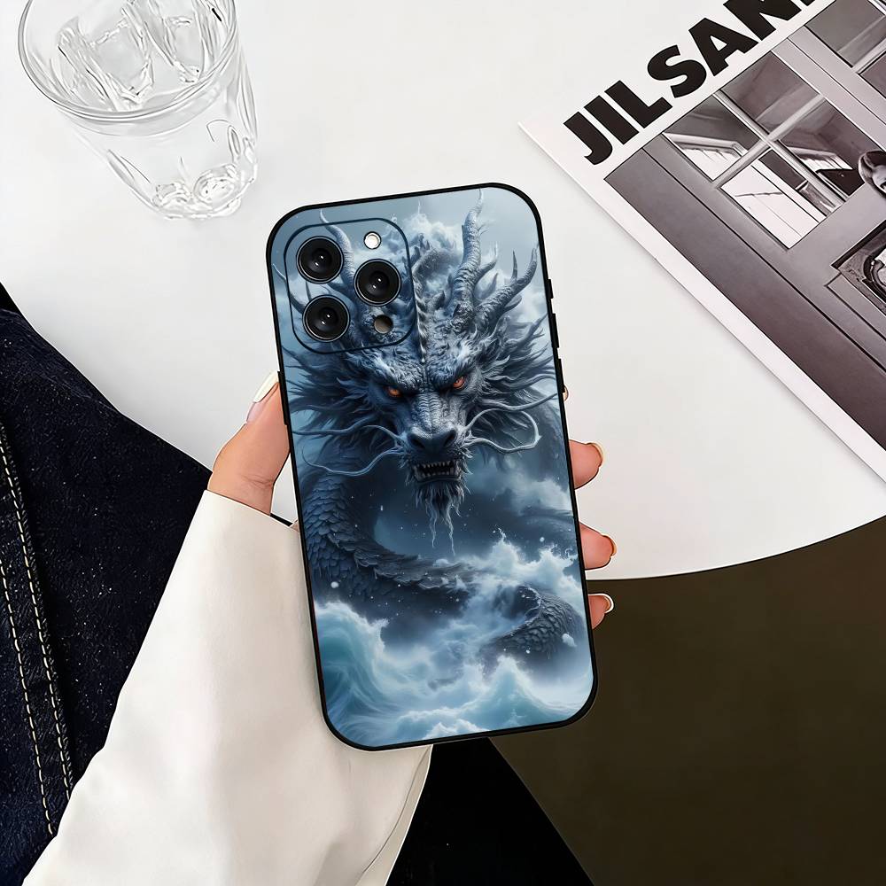 PC-Dragon Phone Case Silicone Soft For IPhone 17 16 15 14 13 12 11 X XR Plus Pro Max Plus