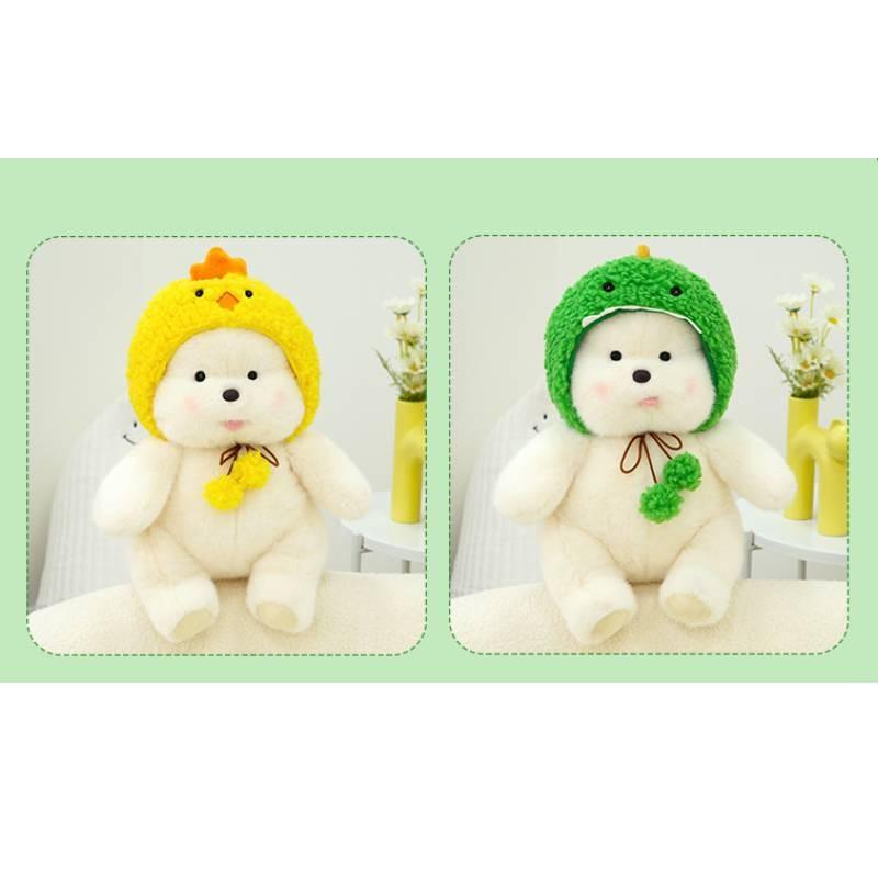 Adorable 40cm Wuluola Dinosaur Duck Plush Toy In Soft Short Velvet For Kids