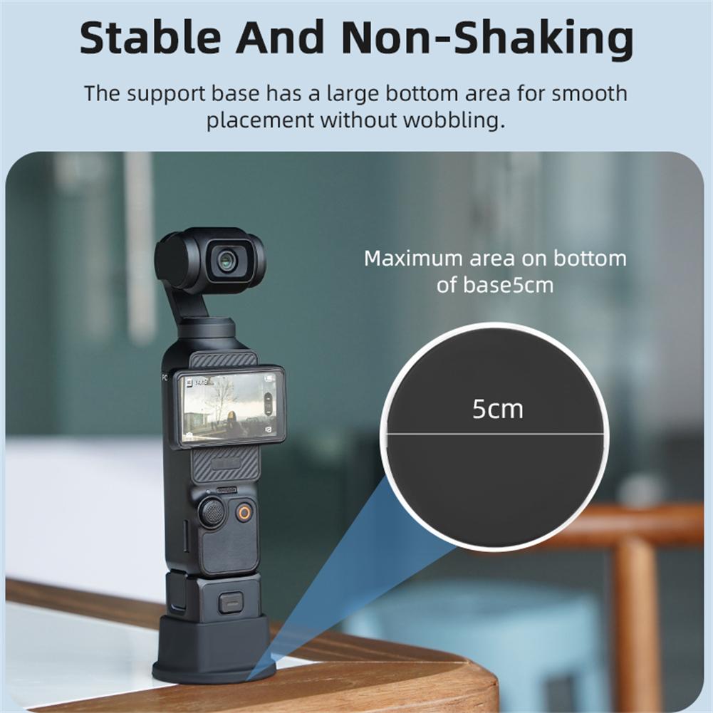 Camera Stand Base Support Base Compatible For OSMO Pocket 3 Desktop Bracket Non-Slip Support Adapter Camera Mount Accessories
