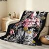 1PC Dragon Ball Patterned Flannel Blanket Suitable For All Seasons For Home Decor Warmth And Comfort Gifts Holiday Present