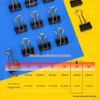 Deli Black Metal Binder Clips