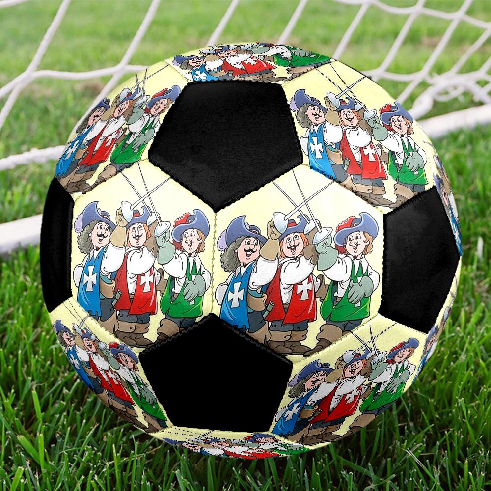 The Three Musketeers Theme Size 5 Soccer Ball, Suitable for Both Indoor and Outdoor Matches, a Gift Suitable for Everyone.