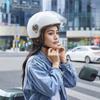 Unisex Gray 3C Certified Half Helmet with Removable Ear Protection for Electric Scooters & Bicycles – Autumn/Winter Fashion