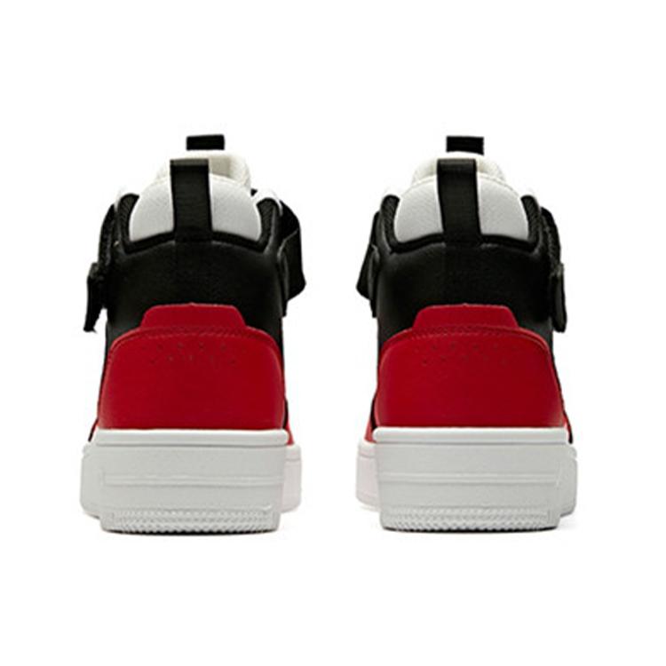 Anta Casual Slip Resistant Abrasion Resistant High top Skateboard Shoes Women's Red 92948061-5