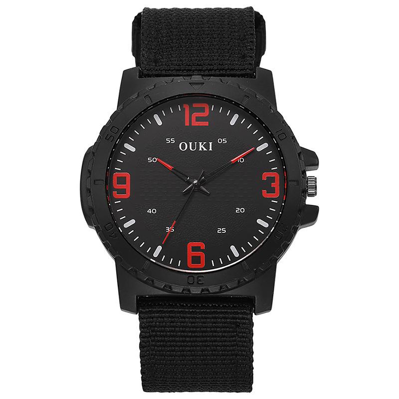 Fashion Men's Outdoor Sports Quartz Watches Top Brand Luminous Large Dial Watches Nylon Strap Men's Original Design Watches