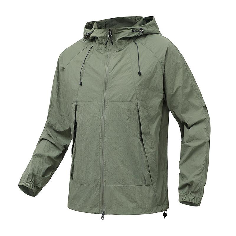 

Outdoor, Fashion, Sports, Fishing, Travel, Camping, Mountaineering, Breathable, Solid Color, Sun-protective Down Jacket XS светло-зеленый