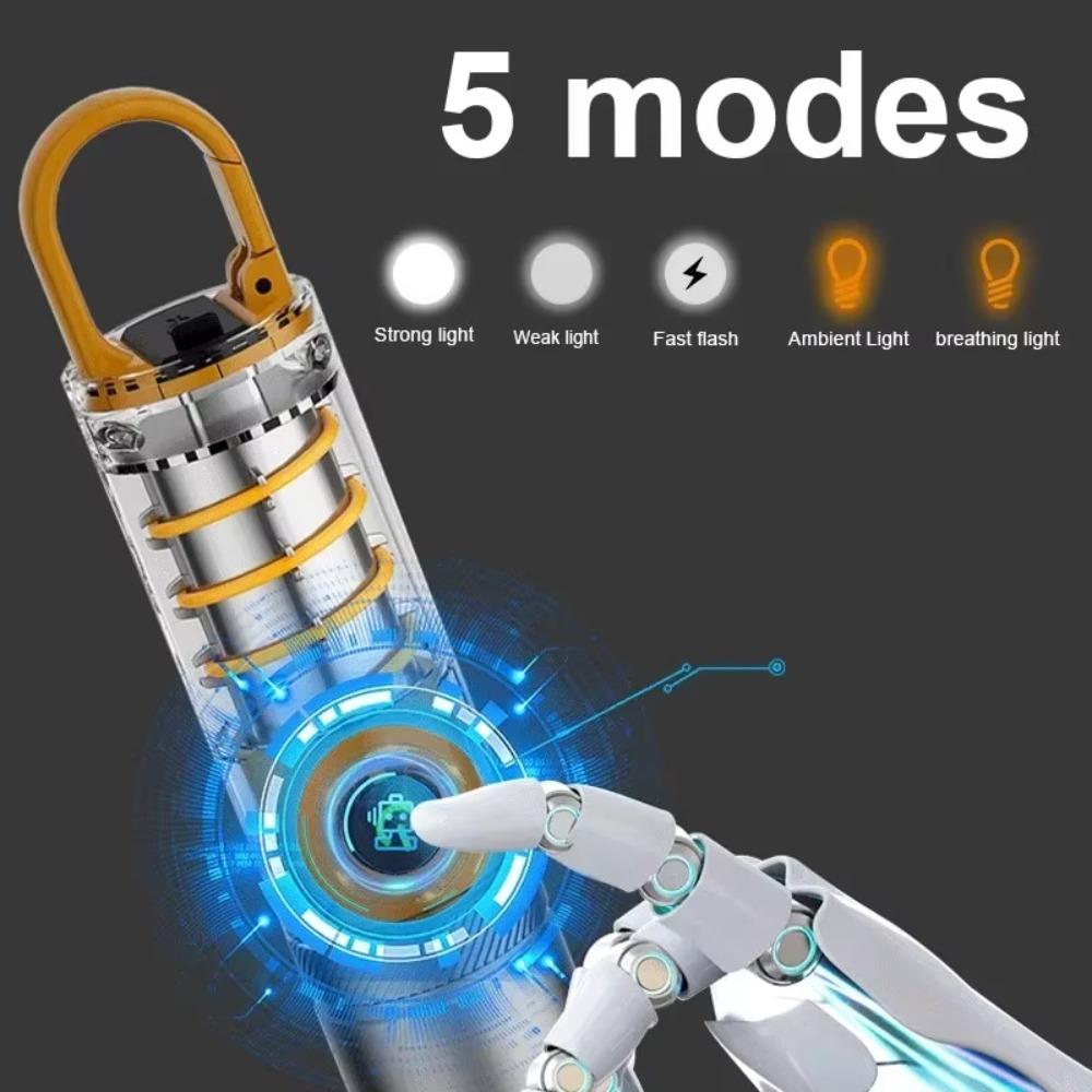 9 Modes LED Flashlight Powerful Zoom Camping Lantren Aluminum Alloy Torch Tactical Outdoor Light with Hooks USB Rechargeable
