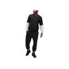 Nike Flight Fleet Solid Logo Print Drawstring Cuffed Casual Pants Men Bottoms Black FV7251-010