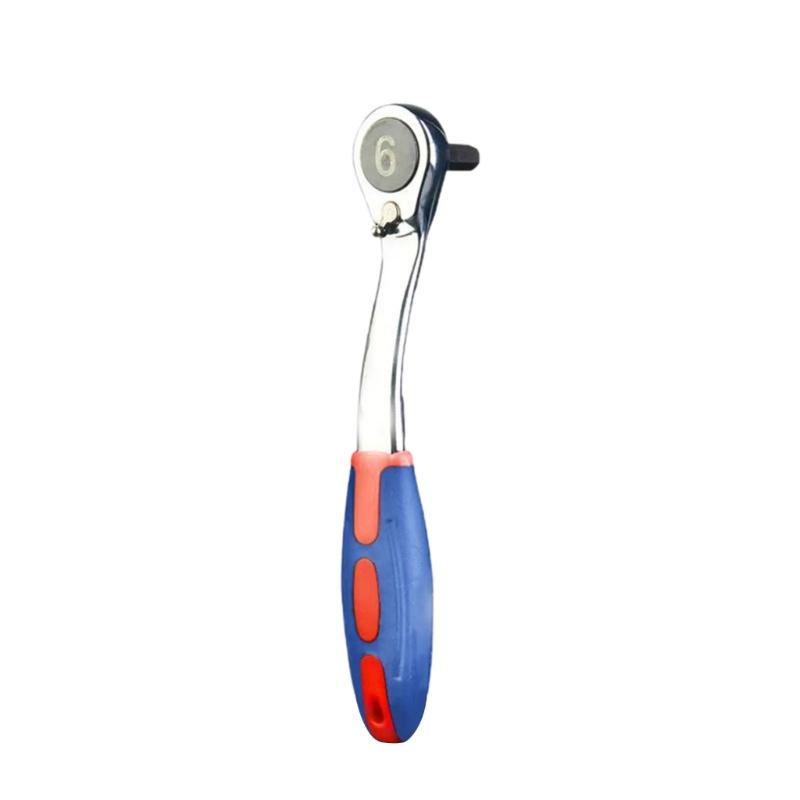 Mini Ratchet Wrench 72 Teeth Quick Socket Batch Head Ratchet Wrench Rod Screwdriver Bit Tool Wrench Repair Hand Tool