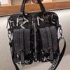 New Luxury Designer Sequin Women Shoulder Bag Multi Functional Backpack with Bright Film Letters Trendy Shiny Diamond Handbag