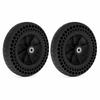 2pcs TPE Rubber Wheelchair Front Casters Anti Slip Solid Rubber Wheels  Electric Wheelchair