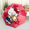 1pc Hello Kitty with Puppy and Hearts Umbrella with Plastic Handle,Suitable for All Seasons Home Travel Outdoor UmbrellaSanlio418