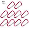 Flerfarget aluminiumsutstyr Legering karabiner Klatreknappspenne nøkkelring Camping Vandring Krok