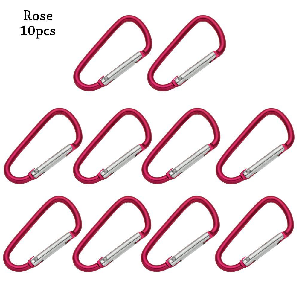 Flerfarget aluminiumsutstyr Legering karabiner Klatreknappspenne nøkkelring Camping Vandring Krok