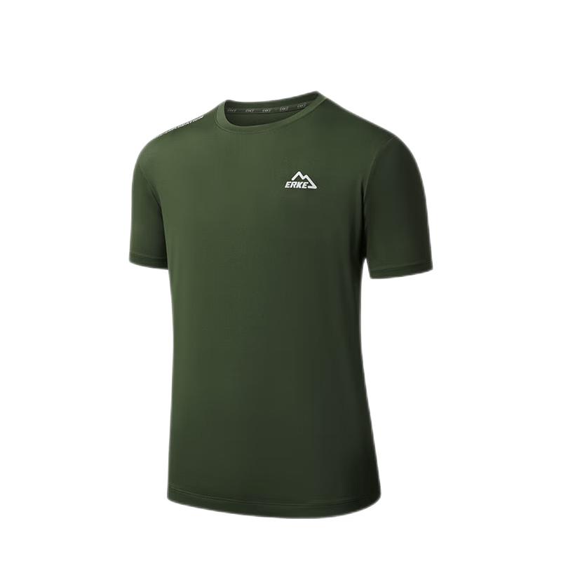 Erke Men s Ice-Cool Breathable Sports Training T-Shirt 2XL