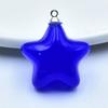 Jelly Color Acrylic Five-Pointed Star Earrings and Bag Charms for DIY Jewelry Accessories