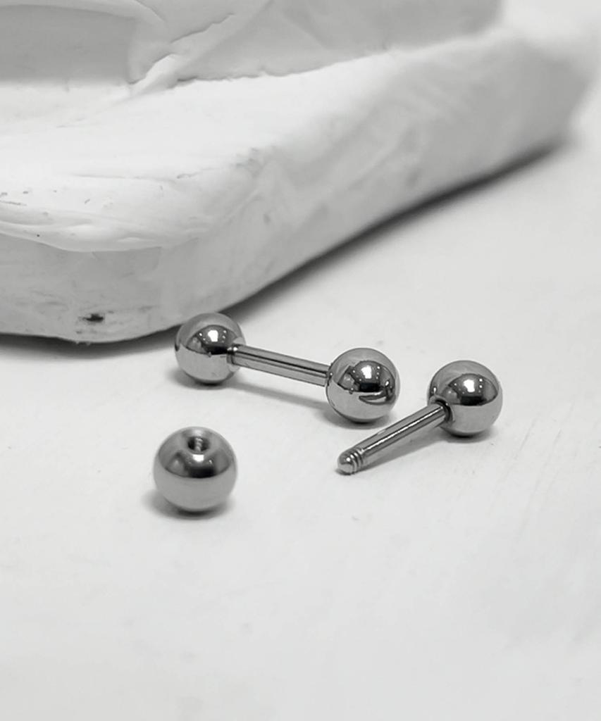Blessed Bullet Ball Piercing_Surgical Steel/Silver 925