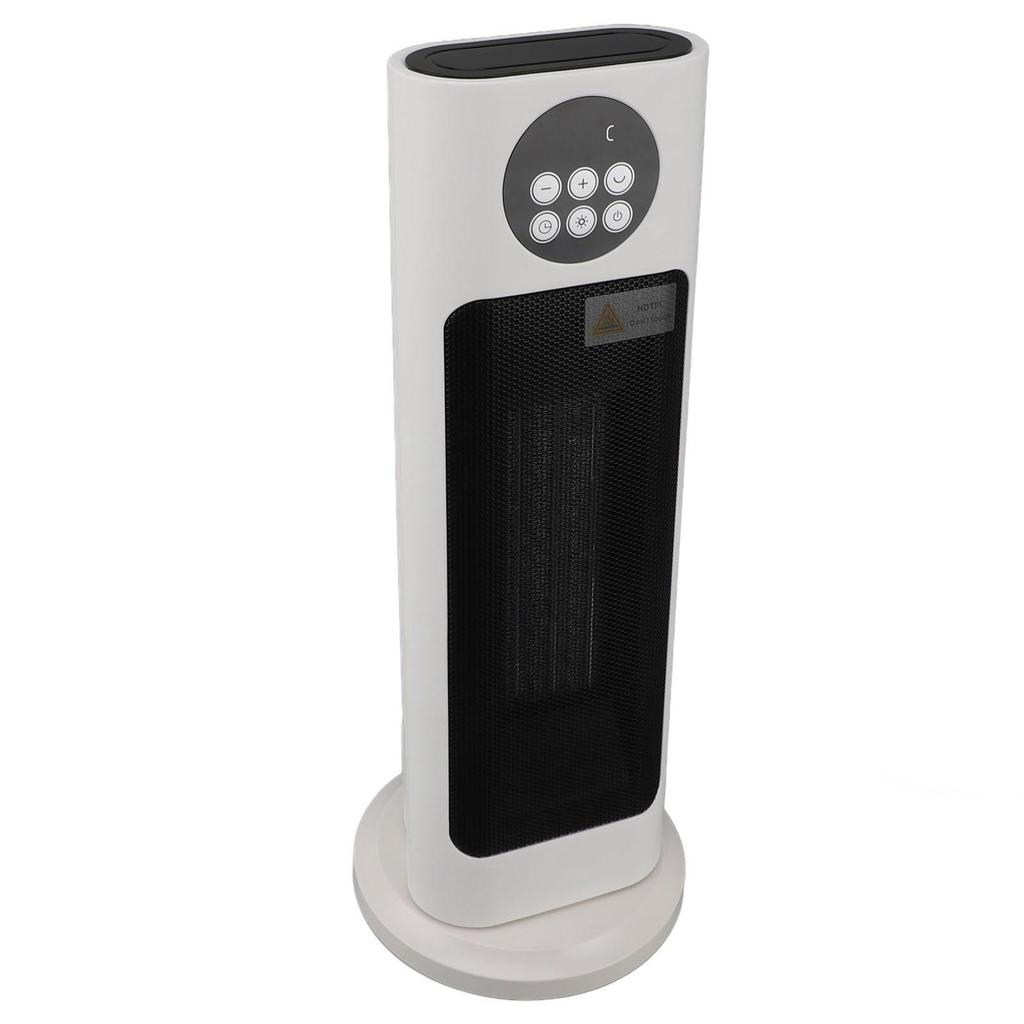 Oscillating Ceramic Tower Space Heater 1500W 70 Degree Wide Angle Noiseless Indoor Electric Space