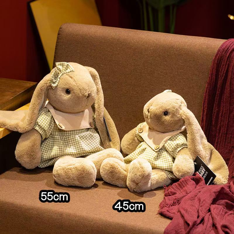 30cm Simuliertes Langohr-Kaninchen Plüschtier, Figurpuppe, Cartoon Anime Niedliches Kissen, Geburtstagsgeschenkpuppe für Kinder