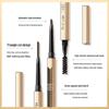 Ultrafeiner wasserfester goldener Augenbrauenstift mit zwei Enden: Langanhaltend & Wischfest - Perfekt für Anfänger