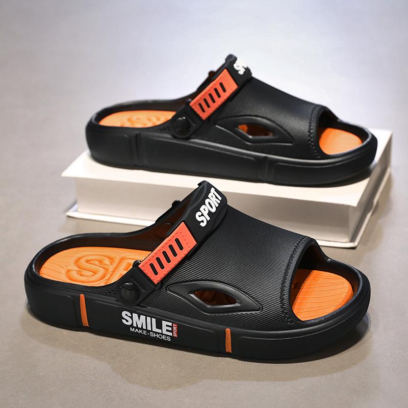 Fashion EVA Men's Slippers Summer Indoor Home Shoes Non-Slip Bathroom Slides Outdoor Comfortable Beach Shoes Couple Garden Shoes