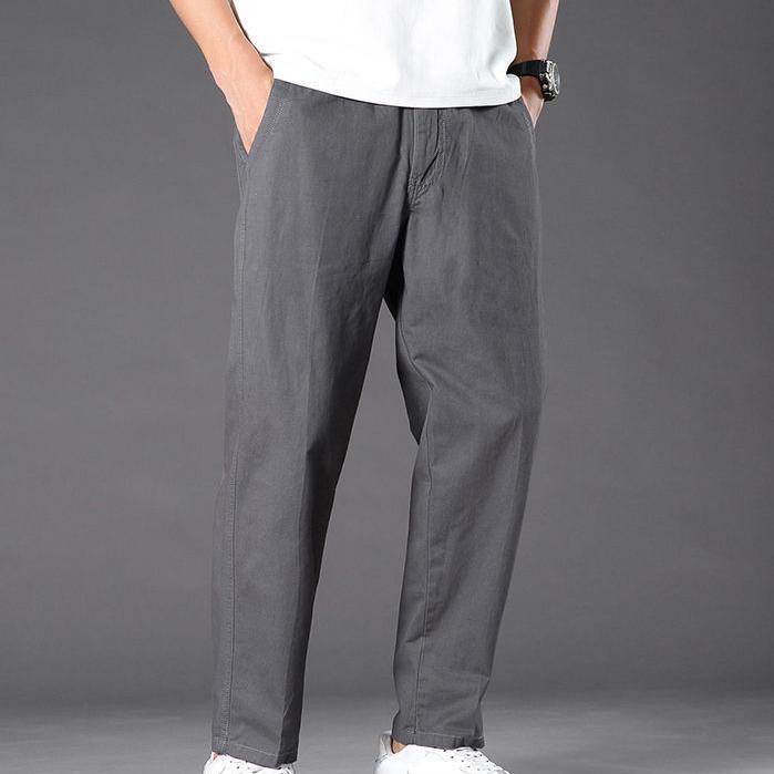 Neue Cargohose Herren Loose Straight Oversize 6XL Bekleidung Solide Vielseitige Arbeitskleidung Schwarze Joggers Baumwolle Casual Herrenhose