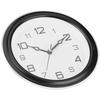 Abstract Wall Clock | Round | Plastic | 8 Inch | Black - Analog