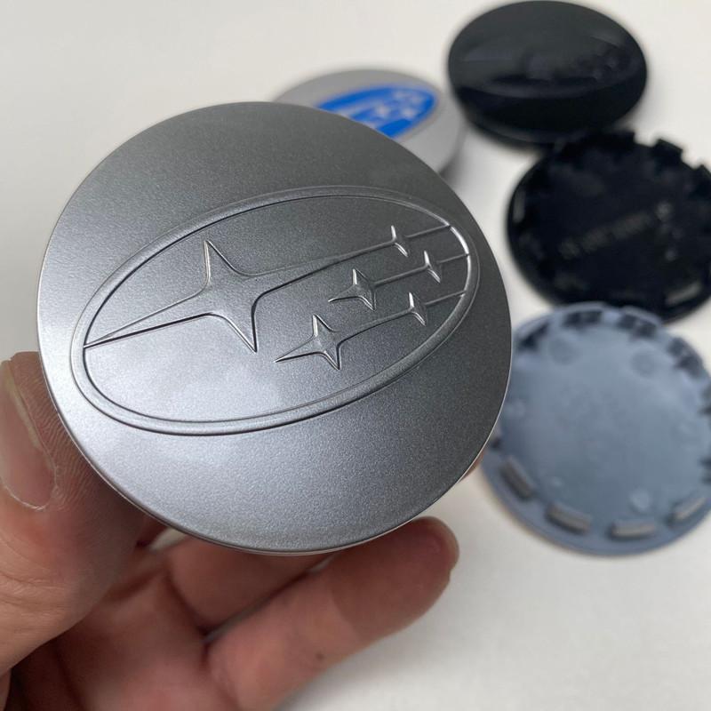 

60mm 4pcs/set Car Wheel Center Hub Caps For SUBARU WRX STI Forester Legacy Outback BRZ XV Impreza emblem badge hubcapAccessories