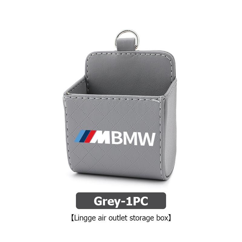 

Car Storage Bag Air Vent Hanging Leather Organizer Box For BMW X1 X3 X5 E39 E46 E90 F20 E60 F30 E36 F10 E87 E70 E91
