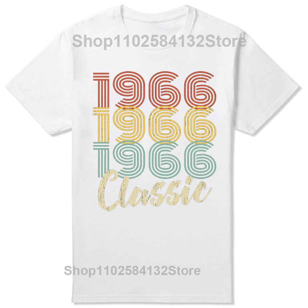 58th Birthday 58 Years Man Woman Retro Vintage 1966 Gift T Shirts Summer Father Mother Husband Cotton Streetwear Tshirt