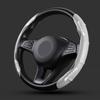 2pcs Carbon Fiber Non-Slip Steering Wheel Cover Car Accessories For Mercedes Benz AMG W212 W205 W246 W177 W176 W213 GLC GLE GLS ML Welcome Projection