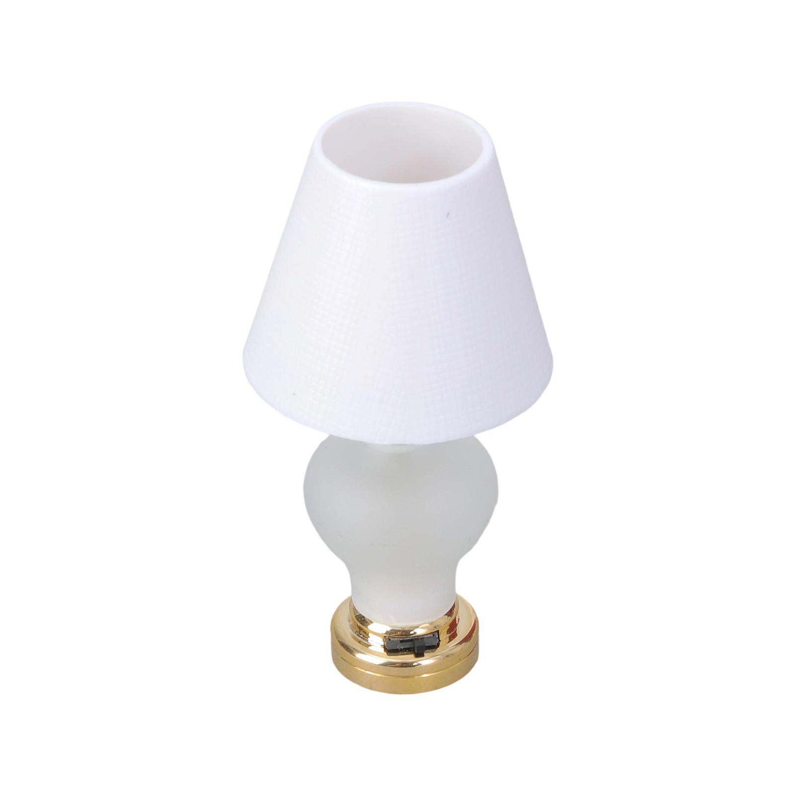 

Кукольные домики масштаба 1/12 Белая лампа Миниатюрная мебель Игра для детей Мебель для кукольного домика Модель для кукольных домиков