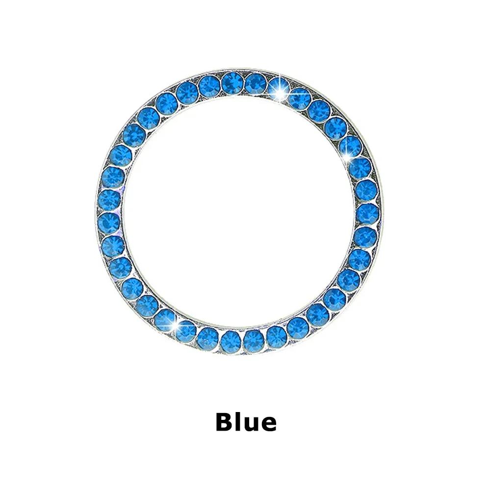 Crystal Engine Ignition Onekey Start Stop Push Button Switch Protective Cover Bling Girls Auto Accessories Car Interior Decor